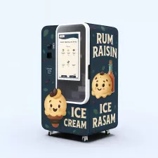 Máquina vendedora de helados| Servir 15s, 59 sabores DIY y Compresor Embraco Certificado CE